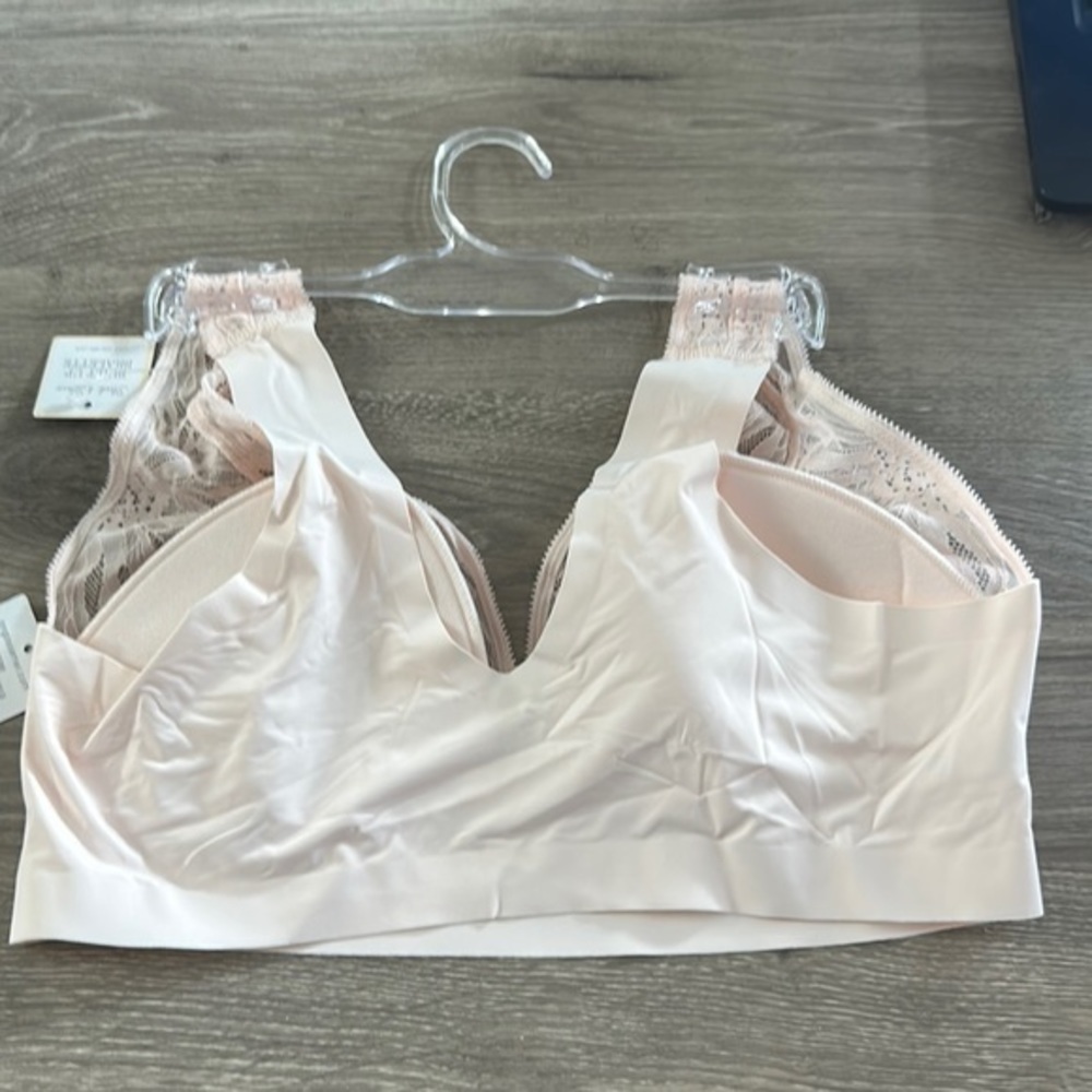 On gossamer Built Up Bralette Sleek & Lace Mauve Chalk Size Medium - Picture 2 of 4